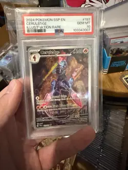 2024 Pokemon SV Surging Sparks SSP EN Ceruledge #197/191 PSA 10 - Image 1