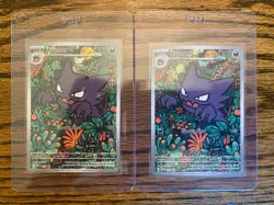 Pokemon 027 Haunter Illustration Rare Black Star Promo (x2) - Image 1