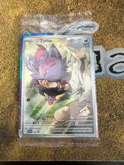 Pokemon SEALED N's Zorua SVP 189 Journey Together POKEMON CENTER ETB Promo!! - Image 1