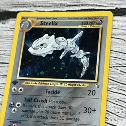 Pokemon TCG Steelix Neo Genesis 15/111 Holo 1st Edition Holo Rare - NM/LP - Image 3