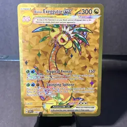 Pokemon TCG Alolan Exeggutor EX 248/191 Sv08: Surging Sparks Holo Full Art Gold - Image 1