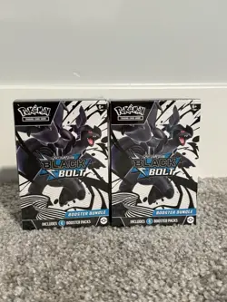 Pokemon TCG Lot (2) Scarlet And Violet Black Bolt Booster Bundle Factory Sealed - Image 1