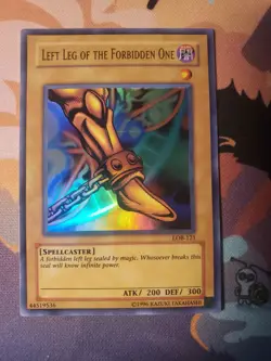 Yu-Gi-Oh Left Leg Of The Forbidden One LOB-121 Unlimited Ultra Rare - Image 1