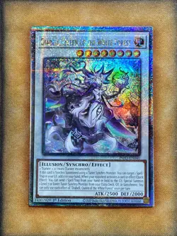 Yugioh Diabell, Queen of the White Forest INFO-EN040 Quarter Century Rare 1st NM - Image 1