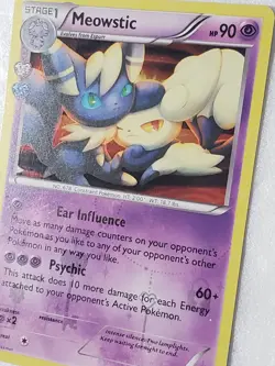 HOLO Meowstic RC15/RC32 VLP / NM XY Generations Radiant Collection Pokemon Card - Image 2