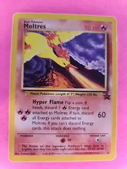 Moltres Black Star Promo Pokemon Card WOTC NM - Image 1