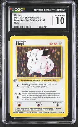 3 German CGC 10 Pokemon Cards Reserved - Image 2