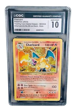 Pokemon Charizard 003/034 Holo CGC Gem Mint 10/ Trading Card Game Classic 🔥🔥 - Image 2