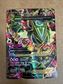 Pokemon TCG Roaring Skies Holo Full Art Ultra Rare Card M Rayquaza EX 105/108 - Image 1