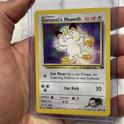 Pokemon - Giovanni's Meowth - Gym Challenge 74/132 - Common - NM/MT Vintage Card - Image 2