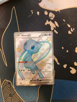 Mew ex 216/091 SV: Paldean Fates Shiny Ultra Rare Pokemon Trading Card Game - Image 1