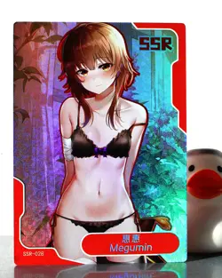 Senpai Goddess Haven hentai card - Megumin - Konosuba - SSR-028 sexy waifu - Image 4