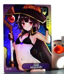 Senpai Goddess Haven hentai card - Megumin - Konosuba - UR-009 sexy waifu boobs - Image 4