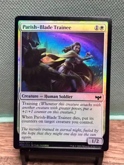 MG TCG: Parish-Blade Trainee 29/277, Innistrad: Crimson Vow _ FOIL - Image 1
