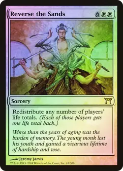 Champions of Kamigawa MTG Foil Reverse the Sands Magic - Image 1