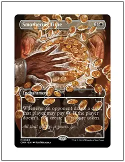 1x Smothering Tithe, Borderless Art, Magic the Gathering MTG NM - Image 1
