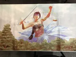 MAGIC THE GATHERING Theros Inspired 8ft Table Length Playmat Green - Image 3