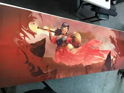 MAGIC THE GATHERING Theros Inspired 8ft Table Length Playmat Red - Image 1