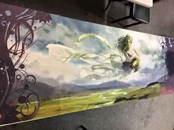 MAGIC THE GATHERING Theros Inspired 8ft Table Length Playmat Purple - Image 1