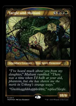 Yargle and Multani (Showcase) 317 Foil R March of the Machine - Image 1