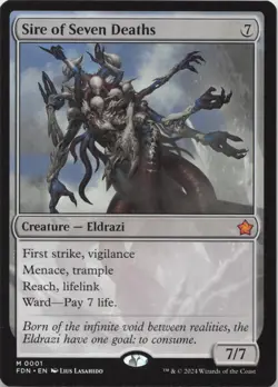 Sire of Seven Deaths M Foundations 1 NM MTG - Image 1