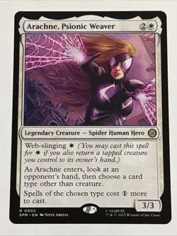 MTG Universes Beyond: Spider-man Arachne, Psionic Weaver 0002 NM Rare - Image 1