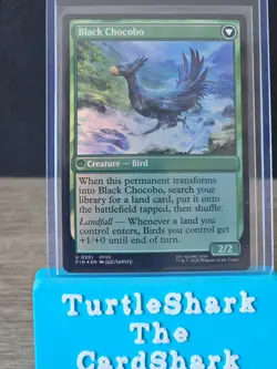 Black Chocobo Sidequest Magic the Gathering Final Fantasy Uncommon Foil FFVII - Image 1