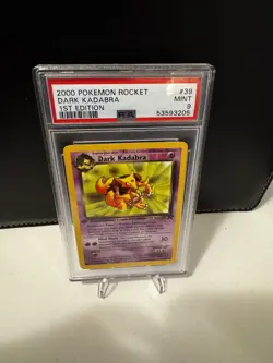 Pokemon Dark Kadabra 1st Edition PSA 9 MINT - Team Rocket 39/82 - Image 1