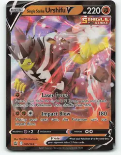 Single Strike Urshifu V 85/163 Pokemon card - Image 1