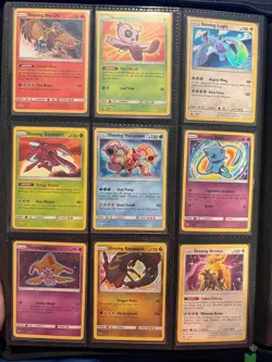 Shining Legends Pokemon Complete Set Lot 9 cards LP/NM - Image 1