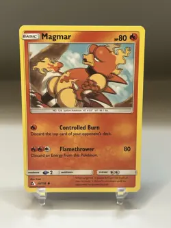 Pokemon Misaligned Print Layer Severe Misprint Error Magmar 18/156 Ultra Prism - Image 2