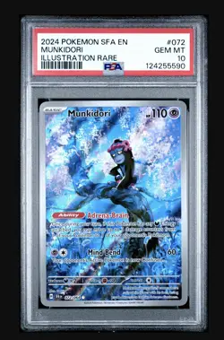 PSA 10 Munkidori 072/064 - 2024 Pokemon Shrouded Fable - Illustration Rare - Image 1
