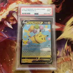 PSA 9 Pokemon TCG Flying Pikachu V Celebrations 006/025 Holo Ultra Rare - Image 1