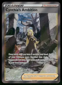 Cynthia's Ambition GG60/GG70 Ultra Rare Holo NM Pokemon Crown Zenith: Galarian G - Image 1