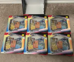 Case of 6 SEALED Pokemon S&V Prismatic Evolutions Poster Collection wDisplay Box - Image 1