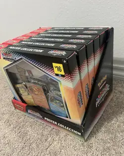 Case of 6 SEALED Pokemon S&V Prismatic Evolutions Poster Collection wDisplay Box - Image 4
