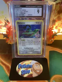 2005 Pokemon EX Deoxys Rayquaza 22 Gym Challenge World’s Qualifier - CGC 9 - Image 1