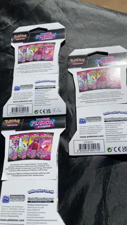 3X Pokemon TCG: Sword and Shield Fusion Strike Booster Pack, NEW, SEALED - Image 3