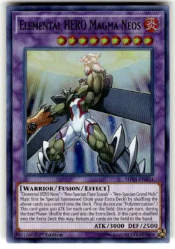 1X NM Elemental HERO Magma Neos - SHVA-EN034 - Super Rare 1st Edition yugioh TCG - Image 1