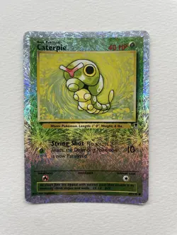 Pokemon TCG Caterpie Reverse Holo Card 69/110 Legendary Collection - Image 1