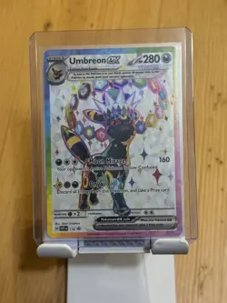 Pokemon Umbreon EX promo Card 176 from prismatic figure collection box - MINT - Image 1