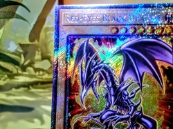 Red Eyes Black Dragon platinum secret rare foil quarter century trading card - Image 4