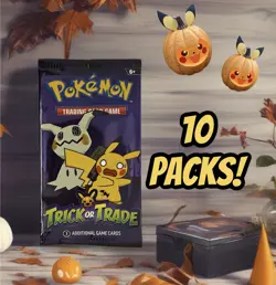 Pokemon TCG Trick or Trade Booster 10X Packs 2023 Halloween 30 CARDS! - Image 1