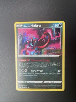Galarian Moltres - (Prerelease) SWSH125 Sword & Shield Promo Cards Stamped NM - Image 2