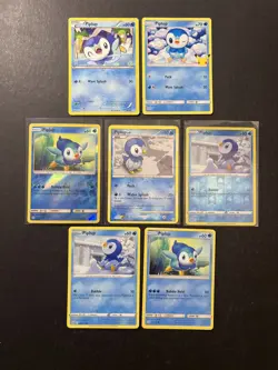 7x Piplup Pokemon Card Collection Reverse Holo BW XY SM SWSH PTCG - Image 1