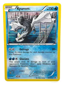 Kyurem HOLO 43/113 Pokemon Card 2013 BW Legendary Treasures LP - Image 1