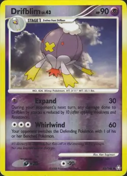 Drifblim 53/146 Reverse Holo Uncommon Legends Awakened Pokemon Card LP - Image 1