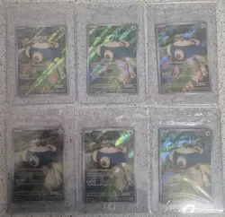 Pokemon Cards x6 - Snorlax 151 - SVP 051 - Black Star Promo Card - Sealed - Image 1