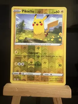 PIKACHU - 49/203 Evolving Skies - NM/LP - Reverse Holo Common - Pokemon TCG Card - Image 1