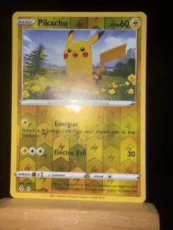 PIKACHU - 49/203 Evolving Skies - NM/LP - Reverse Holo Common - Pokemon TCG Card - Image 4